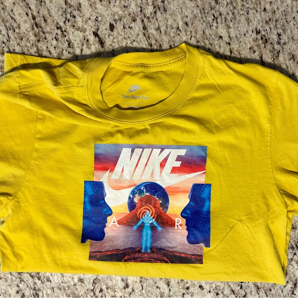 Nike Yellow Graphic Tee
